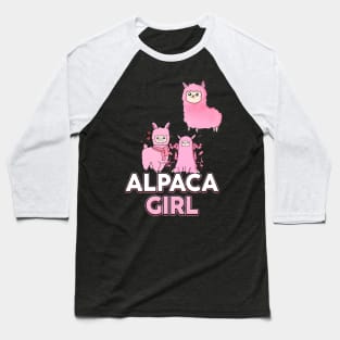 Alpaca Girl Baseball T-Shirt